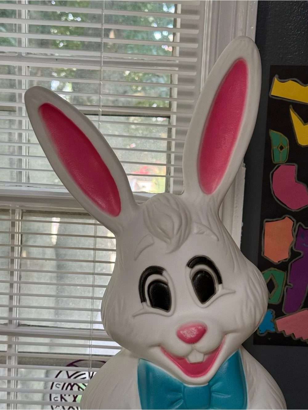 Vintage 27” Sun Hill Easter Bunny Blow Mold Indoor/Outdoor Decoration (No Light)